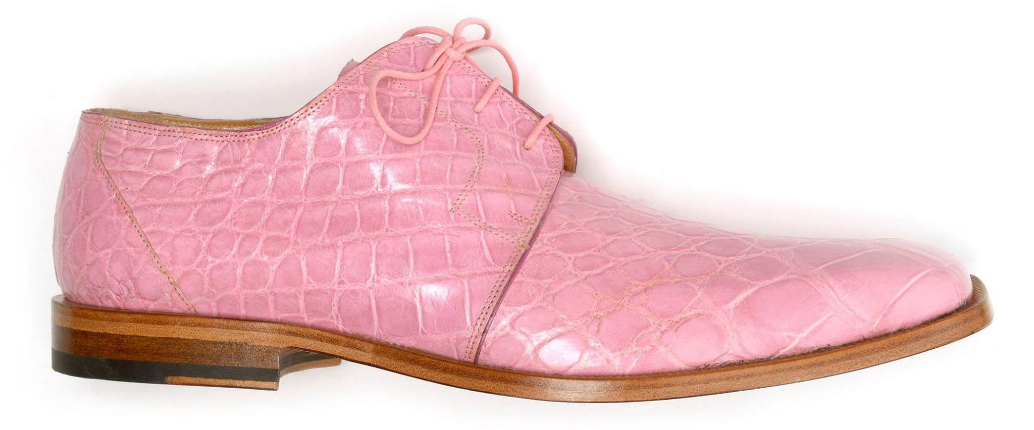 Pink 2025 crocodile shoes